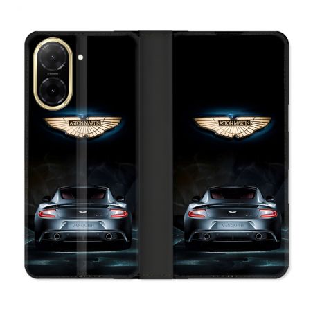 Housse cuir portefeuille Pour Xiaomi Redmi A5 Aston Martin