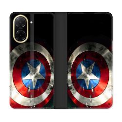 Housse cuir portefeuille Pour Xiaomi Redmi A5 Captain America Bouclier