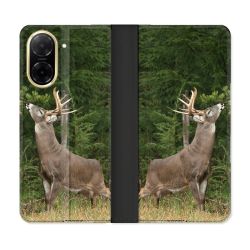 Housse cuir portefeuille Pour Xiaomi Redmi A5 Chasse Cerf