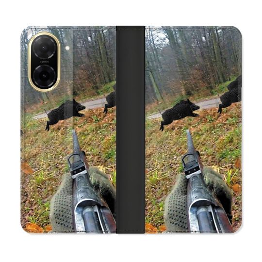 Housse cuir portefeuille Pour Xiaomi Redmi A5 Chasse Vision Tir