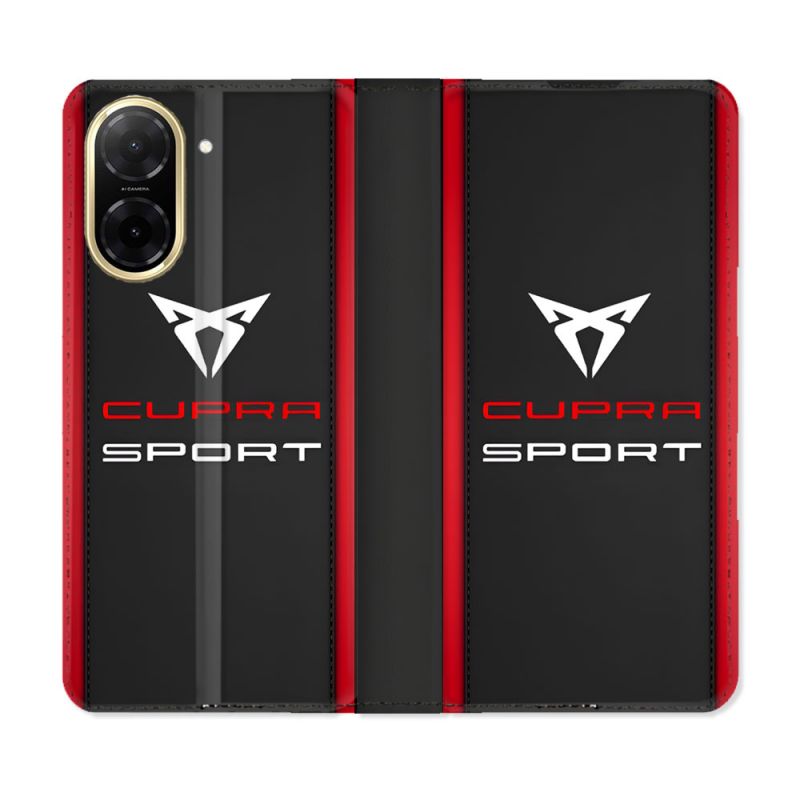 Housse cuir portefeuille Pour Xiaomi Redmi A5 Cupra