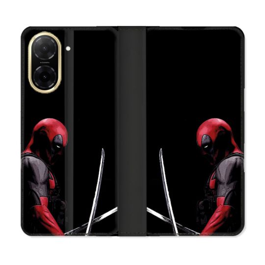 Housse cuir portefeuille Pour Xiaomi Redmi A5 Deadpool Epee