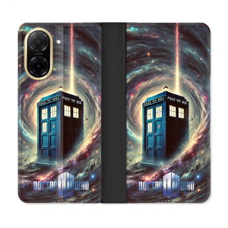 Housse cuir portefeuille Pour Xiaomi Redmi A5 Dr Who Tardis Univers