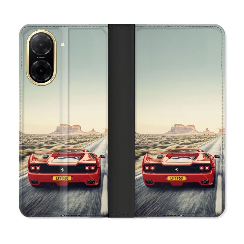 Housse cuir portefeuille Pour Xiaomi Redmi A5 Ferrari F50