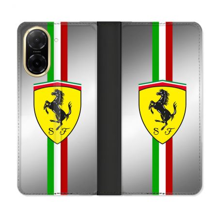 Housse cuir portefeuille Pour Xiaomi Redmi A5 Ferrari Ligne