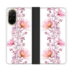 Housse cuir portefeuille Pour Xiaomi Redmi A5 Fleur Eclosion
