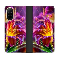 Housse cuir portefeuille Pour Xiaomi Redmi A5 Fleur Lys Color