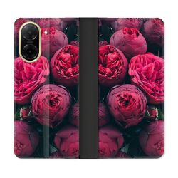Housse cuir portefeuille Pour Xiaomi Redmi A5 Fleur Pivoine