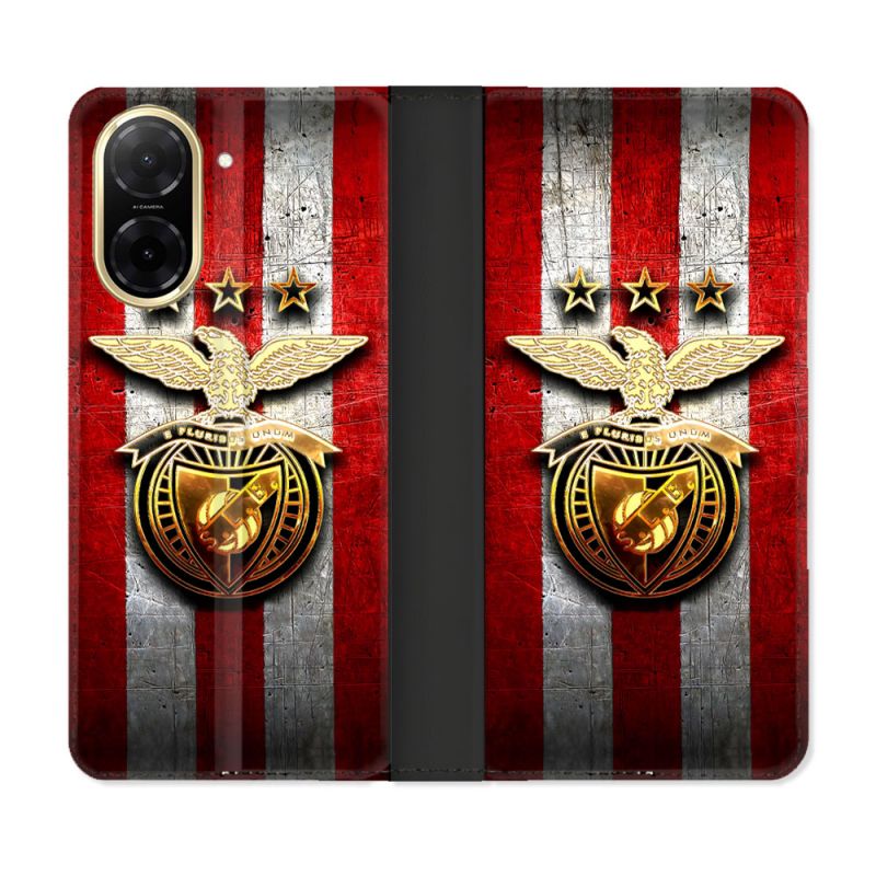 Housse cuir portefeuille Pour Xiaomi Redmi A5 Foot Benfica