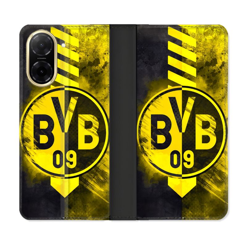 Housse cuir portefeuille Pour Xiaomi Redmi A5 Foot Dortmund