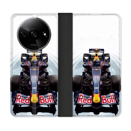 Housse cuir portefeuille Pour Xiaomi Redmi A3 Formule 1 F1 Red Bull
