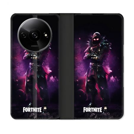 Housse cuir portefeuille Pour Xiaomi Redmi A3 Fortnite Raven