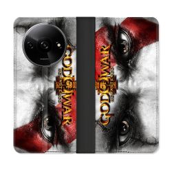 Housse cuir portefeuille Pour Xiaomi Redmi A3 God Of War GOW