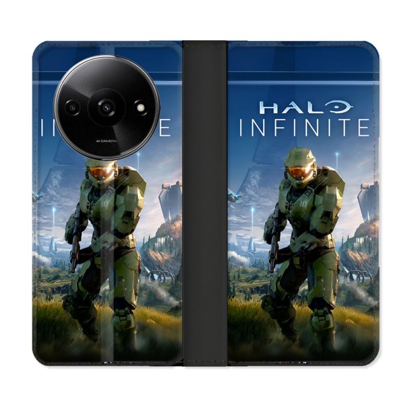 Housse cuir portefeuille Pour Xiaomi Redmi A3 Halo