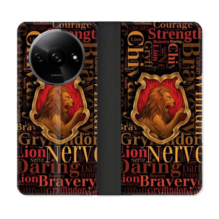 Housse cuir portefeuille Pour Xiaomi Redmi A3 Harry Potter Griffondor