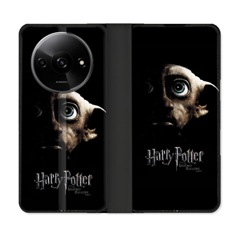 Housse cuir portefeuille Pour Xiaomi Redmi A3 Harry Potter Hollows Dobby