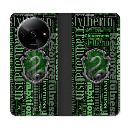 Housse cuir portefeuille Pour Xiaomi Redmi A3 Harry Potter Serpentar