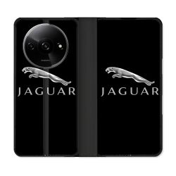 Housse cuir portefeuille Pour Xiaomi Redmi A3 Jaguar