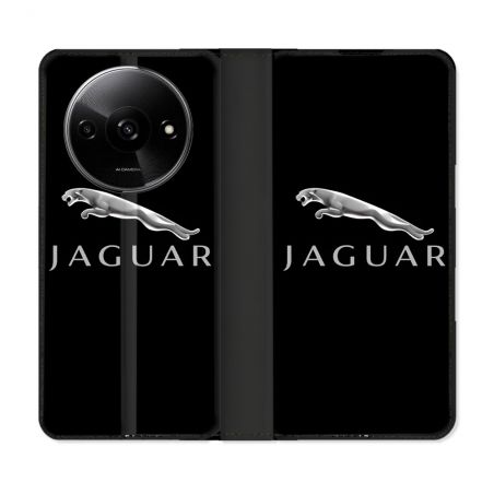 Housse cuir portefeuille Pour Xiaomi Redmi A3 Jaguar