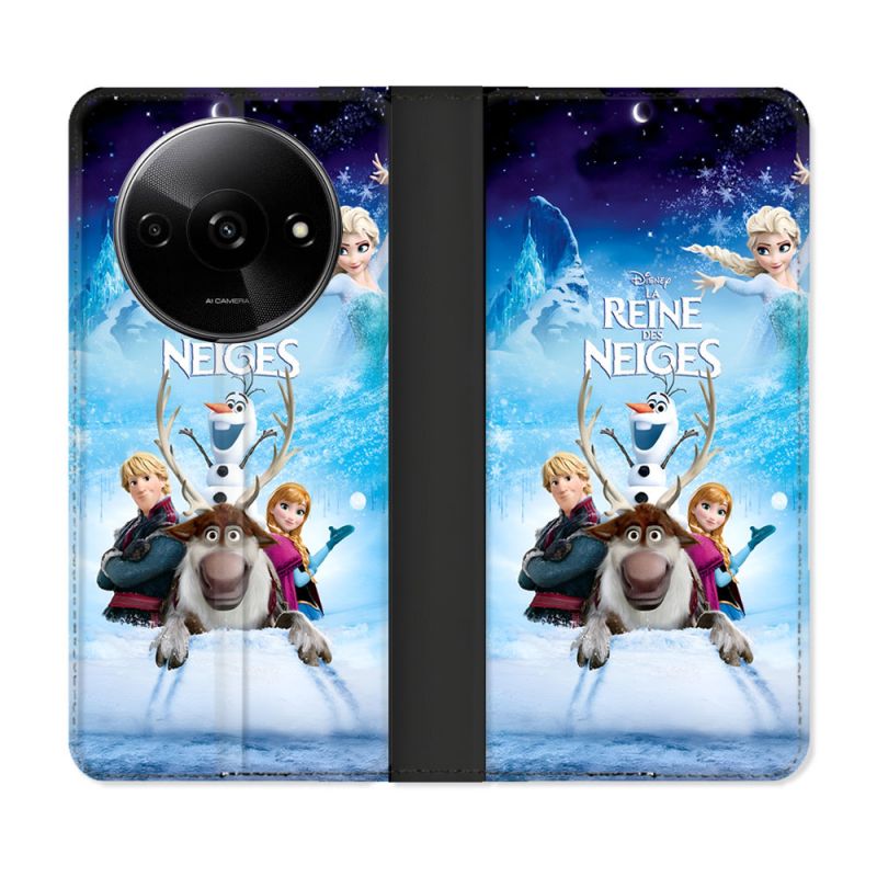 Housse cuir portefeuille Pour Xiaomi Redmi A3 La Reine Des Neiges