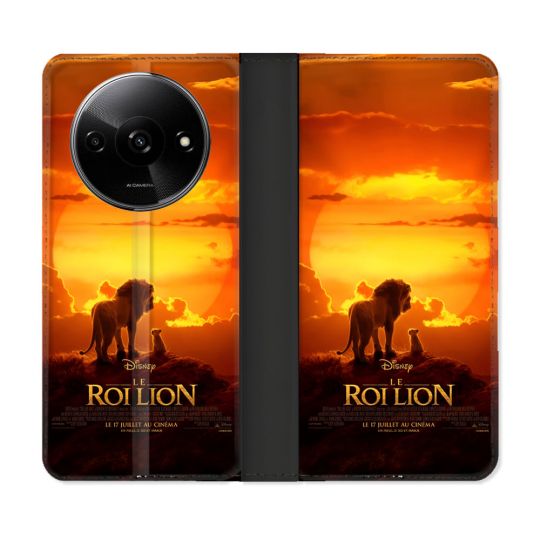 Housse cuir portefeuille Pour Xiaomi Redmi A3 Le Roi Lion Affiche