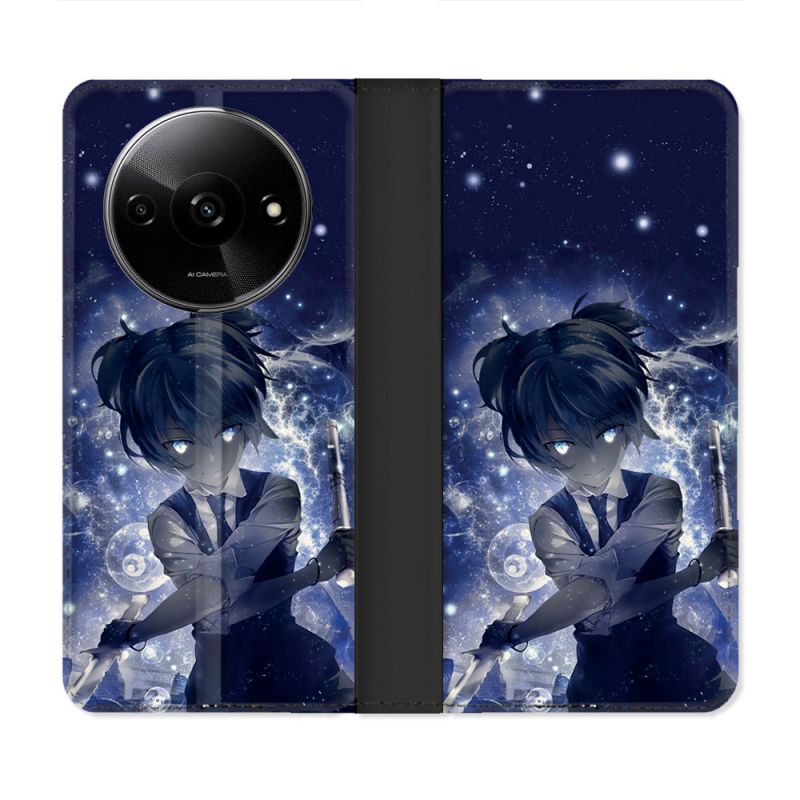 Housse cuir portefeuille Pour Xiaomi Redmi A3 Manga Assassination Classroom Nagisa