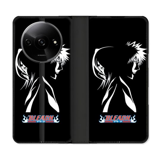 Housse cuir portefeuille Pour Xiaomi Redmi A3 Manga Bleach Duo