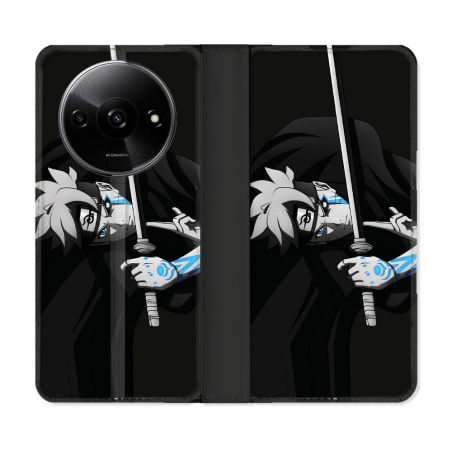 Housse cuir portefeuille Pour Xiaomi Redmi A3 Manga Boruto Epée