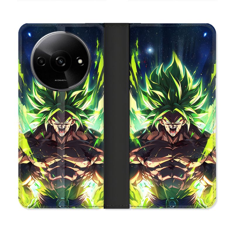 Housse cuir portefeuille Pour Xiaomi Redmi A3 Manga Dragon Ball Broly
