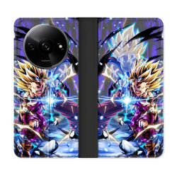 Housse cuir portefeuille Pour Xiaomi Redmi A3 Manga Dragon Ball Sangohan Duo