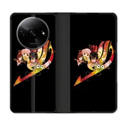 Housse cuir portefeuille Pour Xiaomi Redmi A3 Manga Fairy Tail Logo Noir