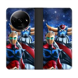 Housse cuir portefeuille Pour Xiaomi Redmi A3 Manga Goldorak