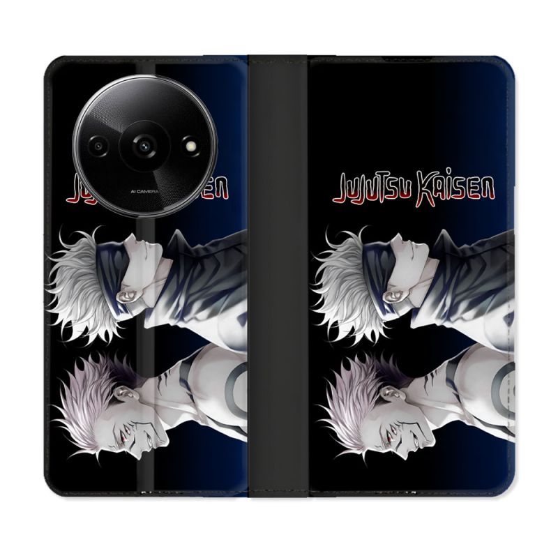 Housse cuir portefeuille Pour Xiaomi Redmi A3 Manga Jujutsu Kaisen