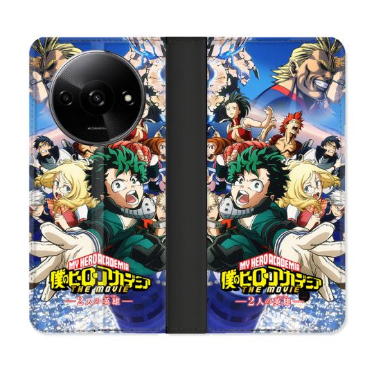 Housse cuir portefeuille Pour Xiaomi Redmi A3 Manga My Hero Academia Affiche