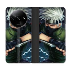 Housse cuir portefeuille Pour Xiaomi Redmi A3 Manga Naruto Kakashi
