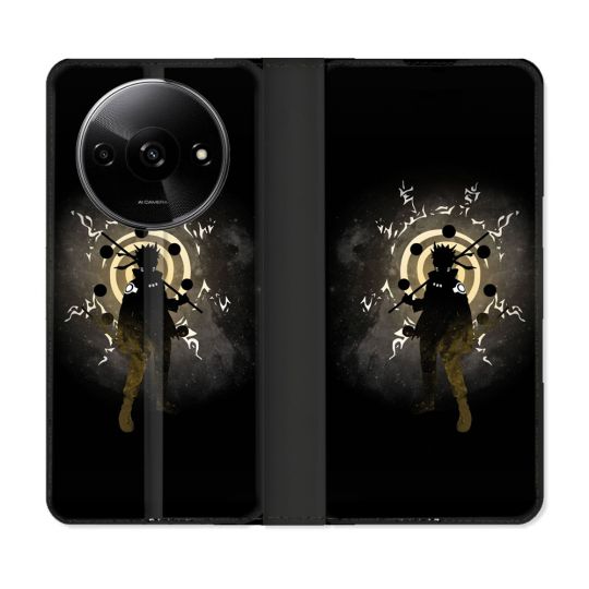 Housse cuir portefeuille Pour Xiaomi Redmi A3 Manga Naruto Sage