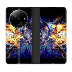 Housse cuir portefeuille Pour Xiaomi Redmi A3 Manga Naruto VS