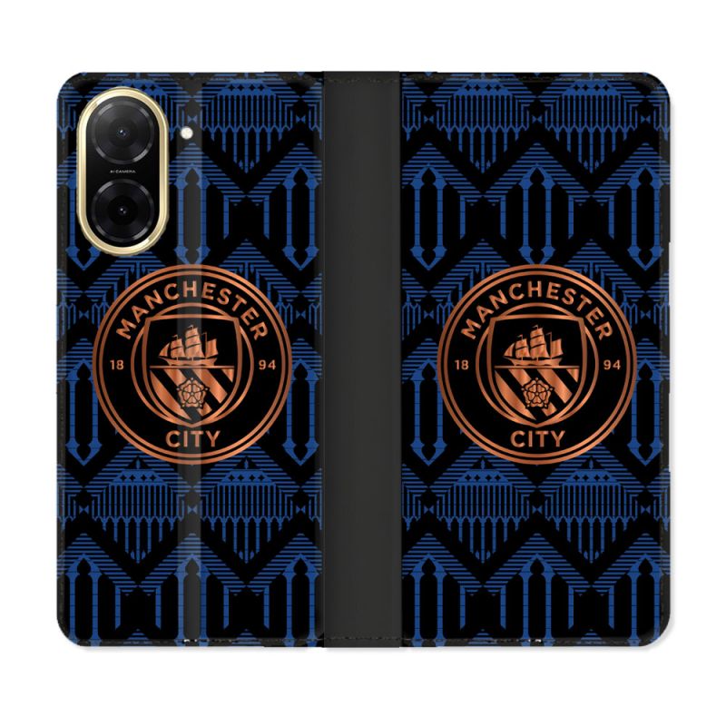 Housse cuir portefeuille Pour Xiaomi Redmi A5 Foot Manchester City
