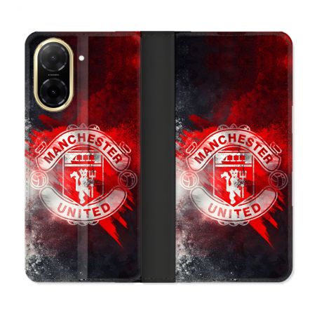 Housse cuir portefeuille Pour Xiaomi Redmi A5 Foot Manchester United