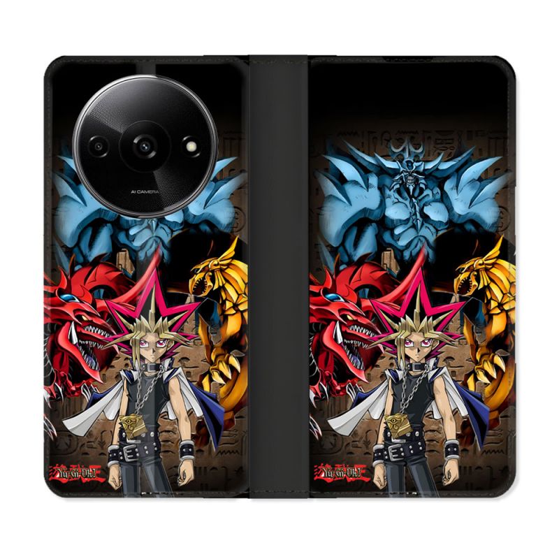 Housse cuir portefeuille Pour Xiaomi Redmi A3 Manga Yu Gi Oh