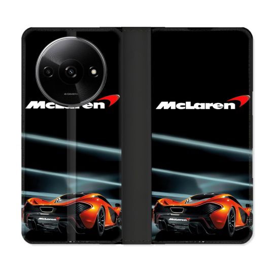 Housse cuir portefeuille Pour Xiaomi Redmi A3 Mc Laren