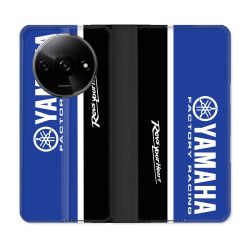 Housse cuir portefeuille Pour Xiaomi Redmi A3 Moto Yamaha