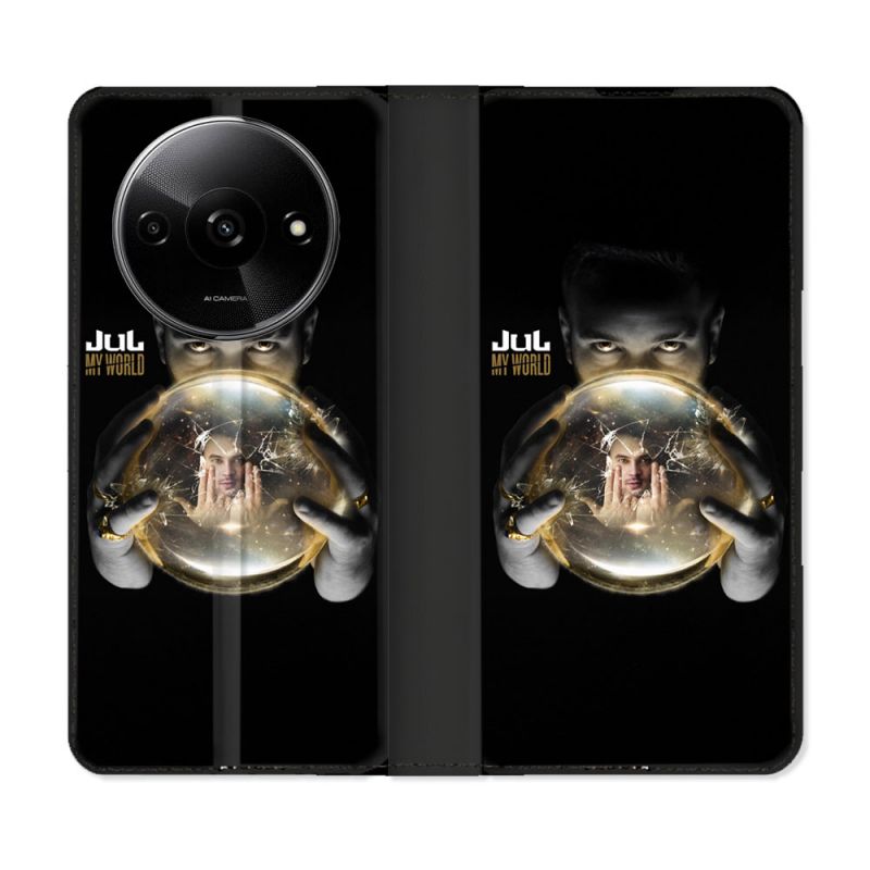 Housse cuir portefeuille Pour Xiaomi Redmi A3 Musique Jul Affiche