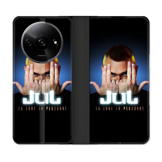 Housse cuir portefeuille Pour Xiaomi Redmi A3 Musique Jul Signe