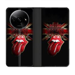 Housse cuir portefeuille Pour Xiaomi Redmi A3 Musique Rolling Stones