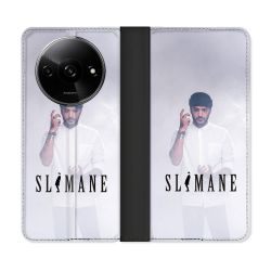 Housse cuir portefeuille Pour Xiaomi Redmi A3 Musique Slimane Blanc