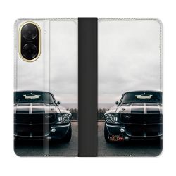 Housse cuir portefeuille Pour Xiaomi Redmi A5 Ford Mustang GT500 Vintage