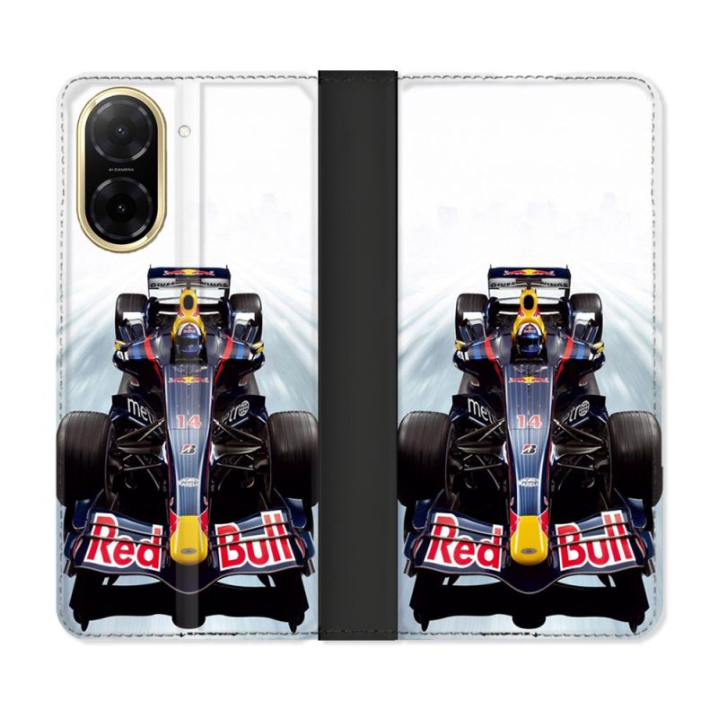 Housse cuir portefeuille Pour Xiaomi Redmi A5 Formule 1 F1 Red Bull