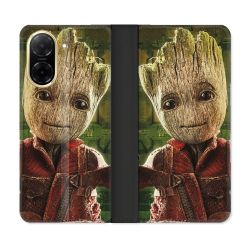 Housse cuir portefeuille Pour Xiaomi Redmi A5 Groot Vert