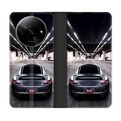 Housse cuir portefeuille Pour Xiaomi Redmi A3 Porsche 911